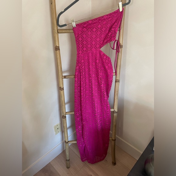 Fashion Nova Pink One Shoulder Sundress - Picture 4 of 12